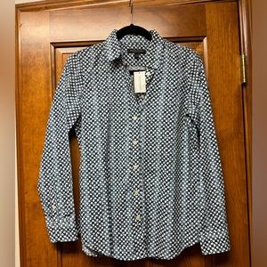 Banana Republic Patterned Button Up Down Size XS NWT